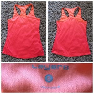 Bright pink workout tank